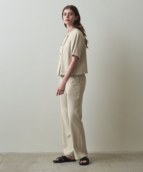 Steven Alan(スティーブンアラン)の「<Steven Alan>セミフレア ネップ パンツ(その他パンツ・レディース・ブラック/ベージュ・L/M/S)」の8枚目の写真