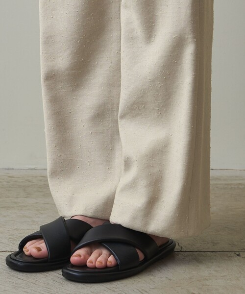 Steven Alan(スティーブンアラン)の「<Steven Alan>セミフレア ネップ パンツ(その他パンツ・レディース・ブラック/ベージュ・L/M/S)」の13枚目の写真