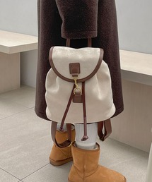 cream creme（クリームクレーム）の「バニー スエード バックル バックパック（バックパック/リュック）」