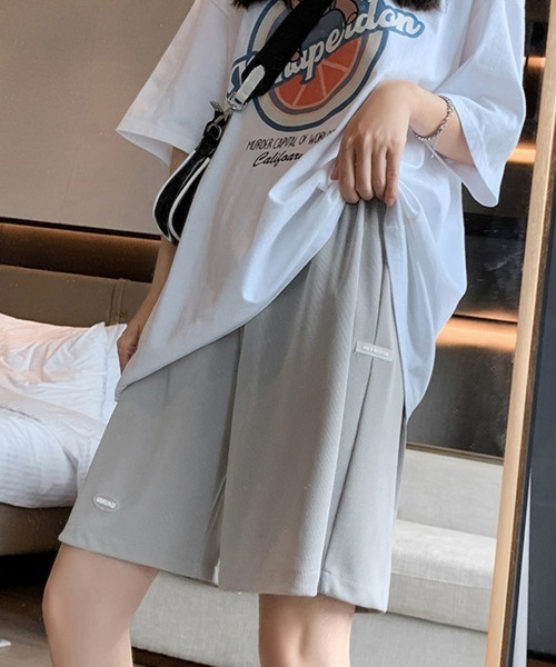 Miniministore(ミニミニストア)の「ショートパンツ カジュアルパンツ 韓国風(スウェットパンツ・レディース・ピンク/アイボリー/ブラック/ブルー/ライトグレー・FREE)」の3枚目の写真