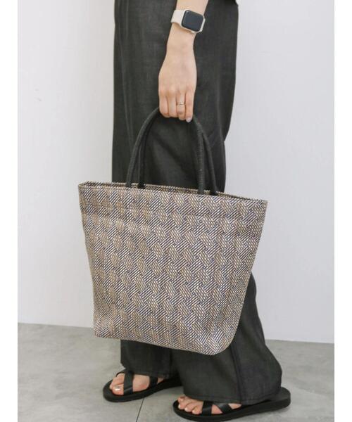 Samansa Mos2 blue（サマンサモスモスブルー）の「アソートペーパートートバッグ（ハンドバッグ・レディース・キナリ/ブラック/ブルー・F）」の3枚目の写真