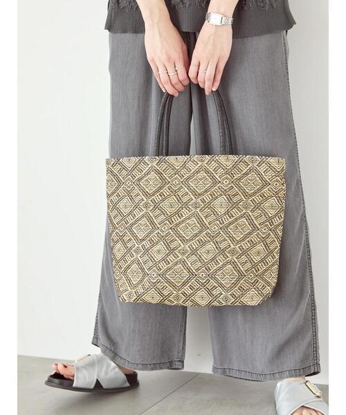 Samansa Mos2 blue（サマンサモスモスブルー）の「アソートペーパートートバッグ（ハンドバッグ・レディース・キナリ/ブラック/ブルー・F）」の5枚目の写真