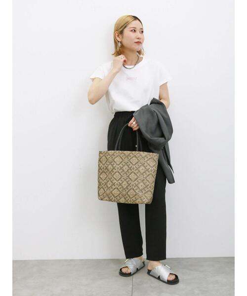 Samansa Mos2 blue（サマンサモスモスブルー）の「アソートペーパートートバッグ（ハンドバッグ・レディース・キナリ/ブラック/ブルー・F）」の8枚目の写真