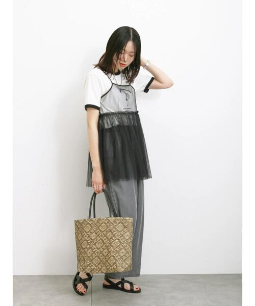 Samansa Mos2 blue（サマンサモスモスブルー）の「アソートペーパートートバッグ（ハンドバッグ・レディース・キナリ/ブラック/ブルー・F）」の13枚目の写真