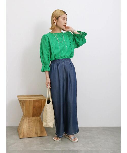 Samansa Mos2 blue（サマンサモスモスブルー）の「アソートペーパートートバッグ（ハンドバッグ・レディース・キナリ/ブラック/ブルー・F）」の10枚目の写真