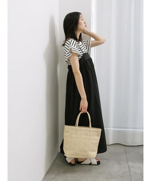 Samansa Mos2 blue（サマンサモスモスブルー）の「アソートペーパートートバッグ（ハンドバッグ・レディース・キナリ/ブラック/ブルー・F）」の17枚目の写真