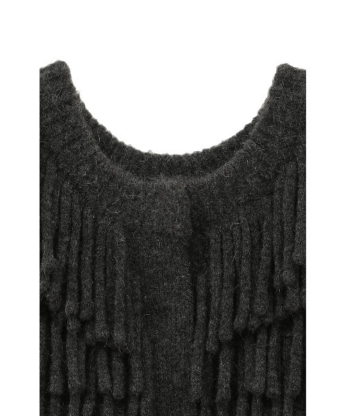CLANE（クラネ）の「CLANE/クラネ/W FACE FRINGE KNIT VEST