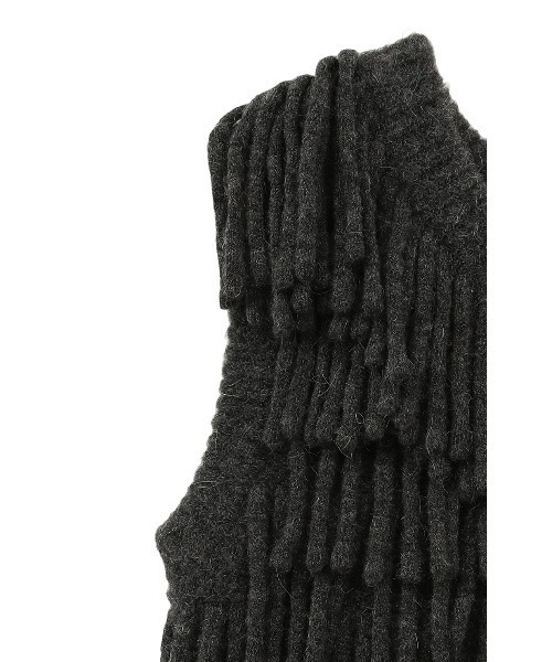 CLANE（クラネ）の「CLANE/クラネ/W FACE FRINGE KNIT VEST