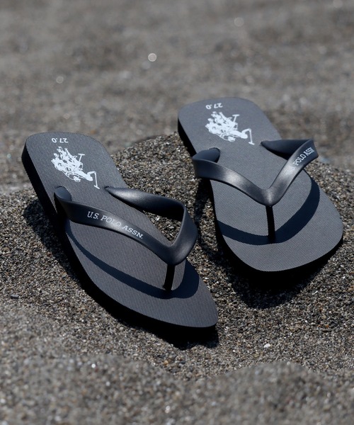 U.S. POLO ASSN.（ユーエスポロアッスン）の「【U.S. POLO ASSN./ユーエスポロアッスン】ビーチサンダル（サンダル・メンズ・ブラック系3/ホワイト系1/ホワイト系2/ブラック系1/ホワイト系3/ブラック系2・24.0cm/23.0cm/25.0cm/22.0cm/28.0cm/27.0cm/26.0cm）」の20枚目の写真
