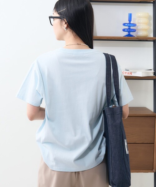 セール】ワンポイントリボン刺繍 ベーシックTシャツ（Tシャツ