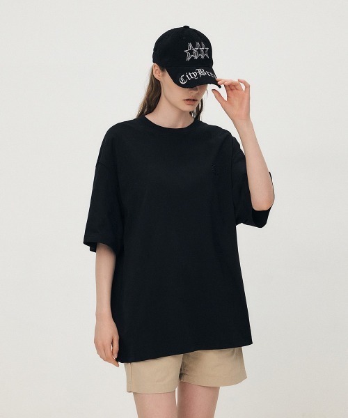 ★citybreeze★ Old English Lettering Ball Cap_BLACK CITYBREEZE] Old English lettering ball cap （Black） 正規品