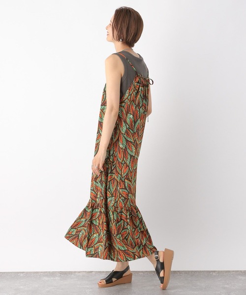 LEPSIM（レプシィム）の「アフリカンプリントキャミワンピース　117921（ワンピース・レディース・グリーン/ピンク/オレンジ・FREE）」の16枚目の写真