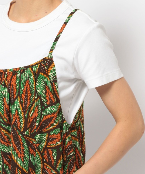 LEPSIM（レプシィム）の「アフリカンプリントキャミワンピース　117921（ワンピース・レディース・グリーン/ピンク/オレンジ・FREE）」の10枚目の写真