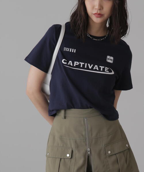 FREE'S MART（フリーズマート）の「コンパクトゲームＴシャツ（Tシャツ/カットソー・レディース・ピンク/ホワイト/ネイビー・FREE）」の3枚目の写真