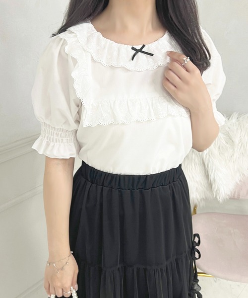 apres jour（アプレジュール）の「French girly collection スクエアフリルブラウス【ZOZOTOWN限定アイテム】（シャツ/ブラウス・レディース・ブラック系その他/オフホワイト・フリー/X-LARGE）」の14枚目の写真