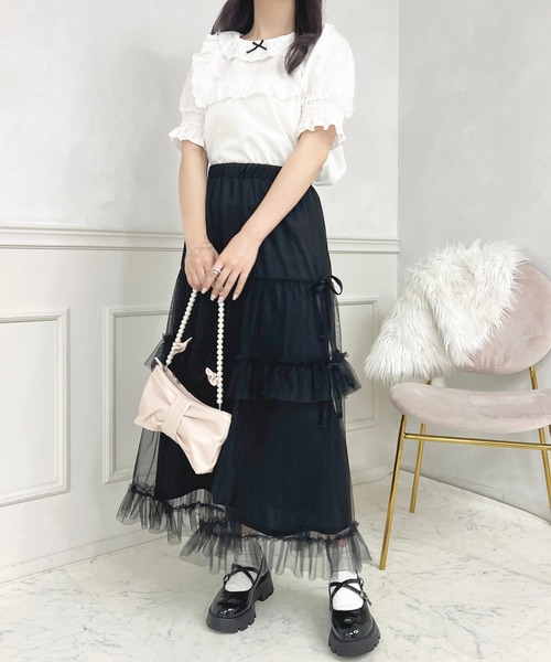 apres jour（アプレジュール）の「French girly collection スクエアフリルブラウス【ZOZOTOWN限定アイテム】（シャツ/ブラウス・レディース・ブラック系その他/オフホワイト・フリー/X-LARGE）」の18枚目の写真