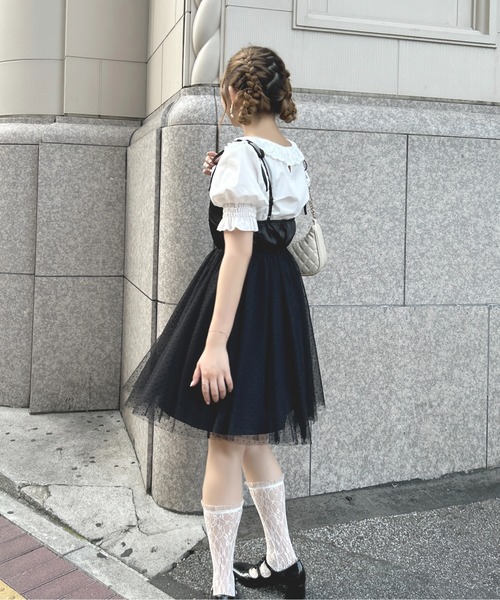 apres jour（アプレジュール）の「French girly collection スクエアフリルブラウス【ZOZOTOWN限定アイテム】（シャツ/ブラウス・レディース・ブラック系その他/オフホワイト・フリー/X-LARGE）」の6枚目の写真