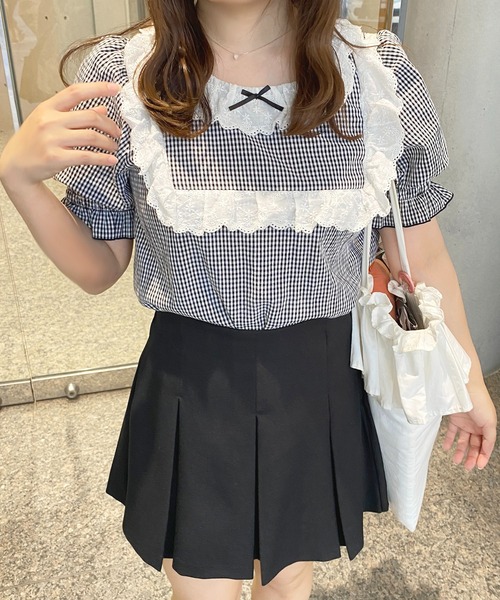 apres jour（アプレジュール）の「French girly collection スクエアフリルブラウス【ZOZOTOWN限定アイテム】（シャツ/ブラウス・レディース・ブラック系その他/オフホワイト・フリー/X-LARGE）」の10枚目の写真