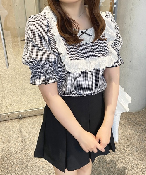 apres jour（アプレジュール）の「French girly collection スクエアフリルブラウス【ZOZOTOWN限定アイテム】（シャツ/ブラウス・レディース・ブラック系その他/オフホワイト・フリー/X-LARGE）」の11枚目の写真