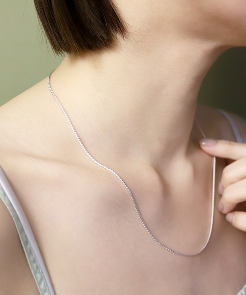 【TEN.／テン】SILVER ツイストチェーンネックレス 50cm SILVER ツイストチェーンネックレス 50cm（ネックレス）｜TEN.（テン