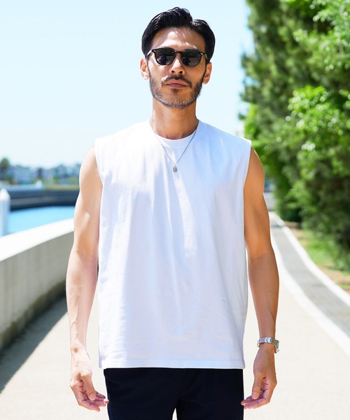 jiggys shop（ジギーズショップ）の「ルーズフィットタンクトップ（タンクトップ・メンズ・ホワイト/ブラック/チャコールグレー・MEDIUM/LARGE/X-LARGE）」の18枚目の写真