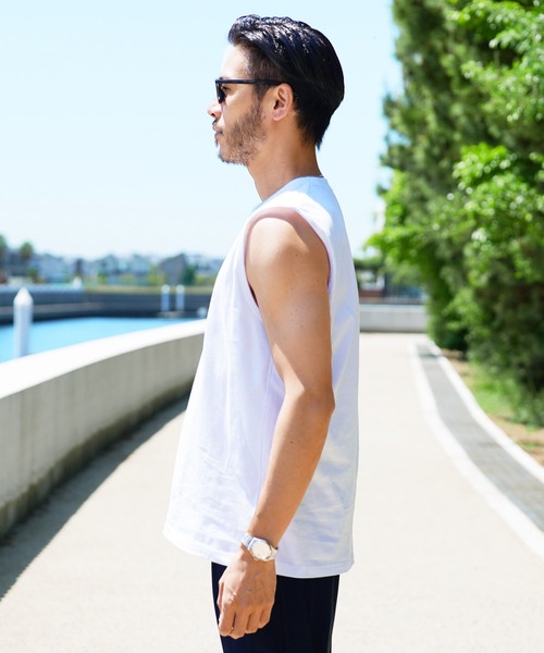 jiggys shop（ジギーズショップ）の「ルーズフィットタンクトップ（タンクトップ・メンズ・ホワイト/ブラック/チャコールグレー・MEDIUM/LARGE/X-LARGE）」の19枚目の写真