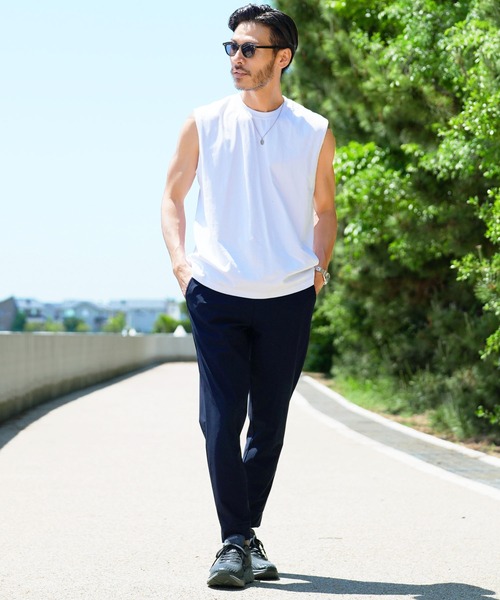 jiggys shop（ジギーズショップ）の「ルーズフィットタンクトップ（タンクトップ・メンズ・ホワイト/ブラック/チャコールグレー・MEDIUM/LARGE/X-LARGE）」の8枚目の写真