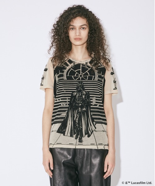 beautiful people（ビューティフルピープル）の「STAR WARS sheer     jersey big-T（Tシャツ/カットソー・レディース・ブラック/ベージュ・36/38/40）」の7枚目の写真