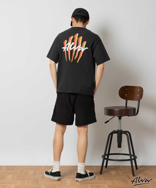 Right-on（ライトオン）の「【ALVA】別注 プリントTシャツ（Tシャツ/カットソー・メンズ・ブラック/ホワイト・M/L/XL）」の7枚目の写真