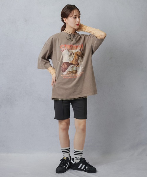 Lull（ルル）の「【Lull / ルル】メッシュシアーカットソー（Tシャツ/カットソー・レディース・ホワイト/ネイビー/イエロー・ONESIZE）」の18枚目の写真