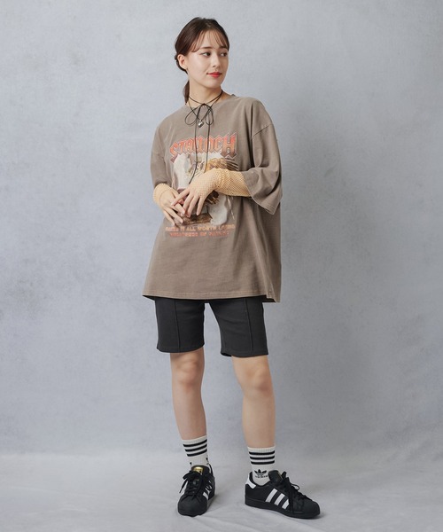 Lull（ルル）の「【Lull / ルル】メッシュシアーカットソー（Tシャツ/カットソー・レディース・ホワイト/ネイビー/イエロー・ONESIZE）」の19枚目の写真