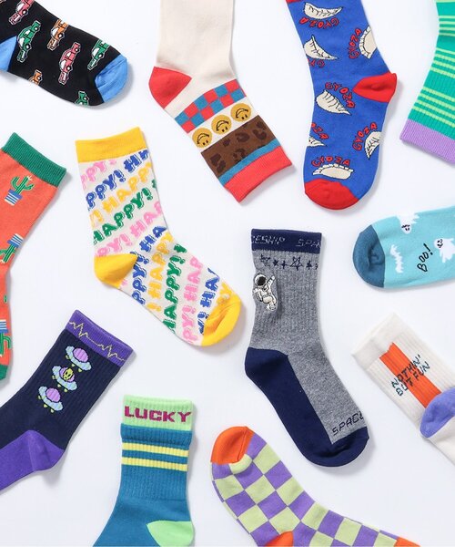 BREEZE（ブリーズ）の「ロゴ・ボーダーソックス（ソックス/靴下・キッズ・ネイビー/ブラウン/オフホワイト/イエロー/ブルー/グリーン・15 /18/21）」の11枚目の写真