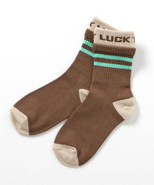 BREEZE（ブリーズ）の「ロゴ・ボーダーソックス（ソックス/靴下・キッズ・ネイビー/ブラウン/オフホワイト/イエロー/ブルー/グリーン・15 /18/21）」の12枚目の写真
