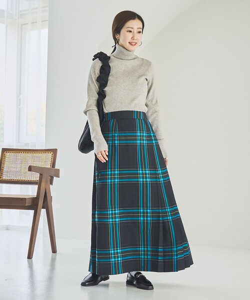 coen（コーエン）の「チェックプリーツスカート（スカート・レディース・オレンジ/イエロー/コバルトブルー・S/M/L）」の10枚目の写真