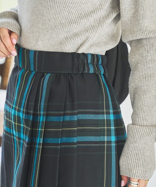 coen（コーエン）の「チェックプリーツスカート（スカート・レディース・オレンジ/イエロー/コバルトブルー・S/M/L）」の11枚目の写真