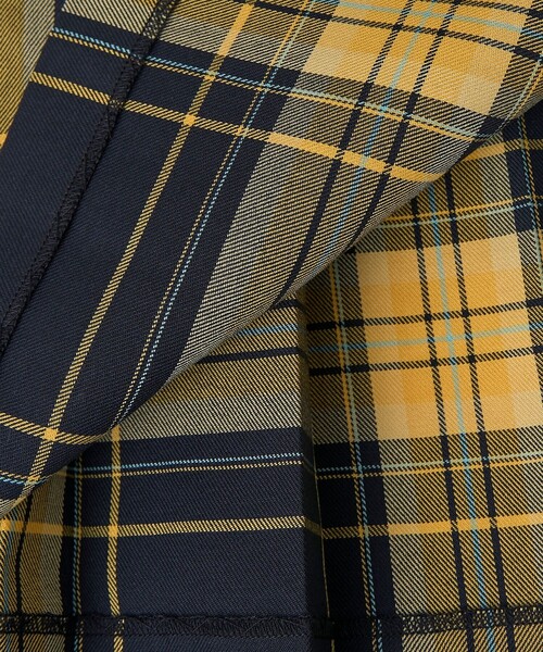 coen（コーエン）の「チェックプリーツスカート（スカート・レディース・オレンジ/イエロー/コバルトブルー・S/M/L）」の22枚目の写真