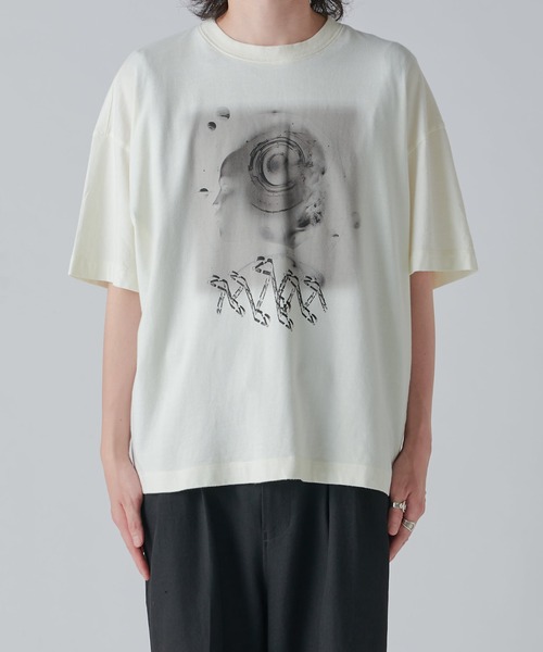 Lui's(ルイス)の「ピグメントプリントT(Tシャツ/カットソー・メンズ・オフホワイト/チャコールグレー・FREE)」の19枚目の写真