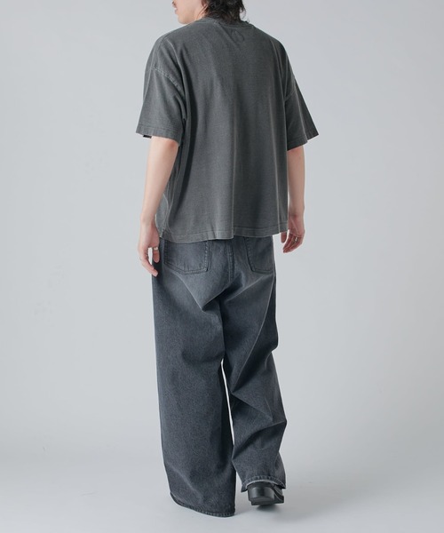 Lui's(ルイス)の「ピグメントプリントT(Tシャツ/カットソー・メンズ・オフホワイト/チャコールグレー・FREE)」の18枚目の写真