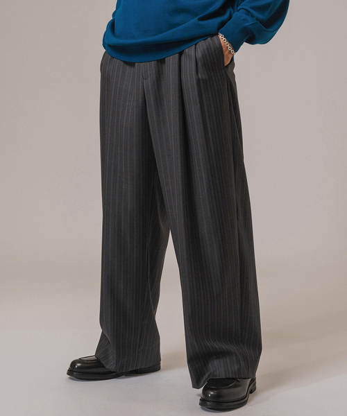 LA BOUCLE(ラブークル) Loro Piana Fabric ワイドパンツ