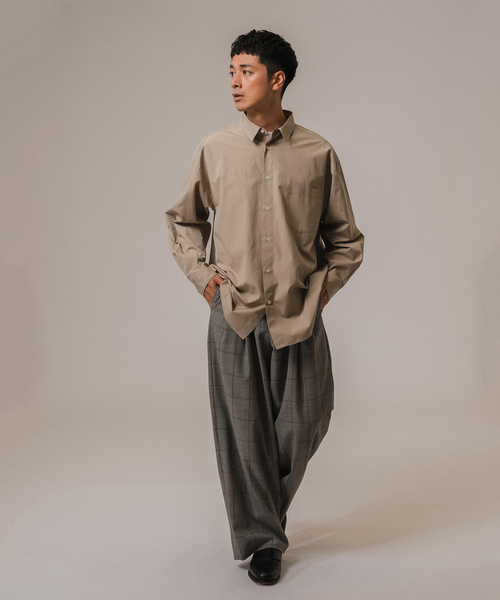 LA BOUCLE(ラブークル) Loro Piana Fabric ワイドパンツ