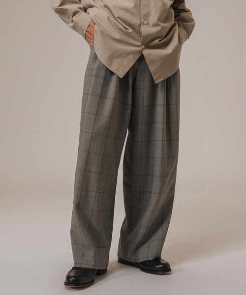 LA BOUCLE(ラブークル) Loro Piana Fabric ワイドパンツ
