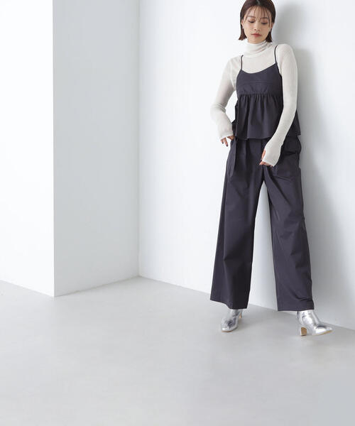 NATURAL BEAUTY BASIC(ナチュラルビューティーベーシック)の「◇クロップドキャミ(キャミソール・レディース・チャコールグレー/ダークブラウン/ベージュ・FREE)」の17枚目の写真