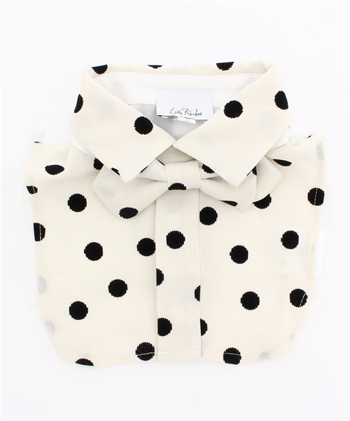 'PalinkA（パリンカ）の「ドット柄付け襟（その他・キッズ・オフホワイト/ネイビー・SMALL/MEDIUM）」の10枚目の写真