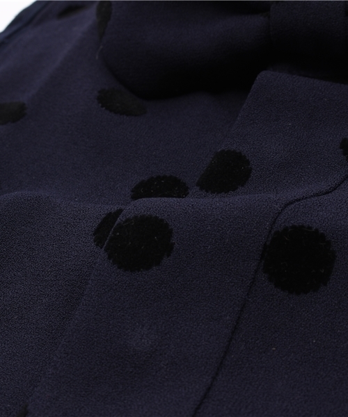 'PalinkA（パリンカ）の「ドット柄付け襟（その他・キッズ・オフホワイト/ネイビー・SMALL/MEDIUM）」の5枚目の写真