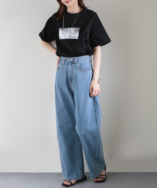 セール】【MAISON BREEZE】加工デニム カーブパンツ 223-703-3244 DTK