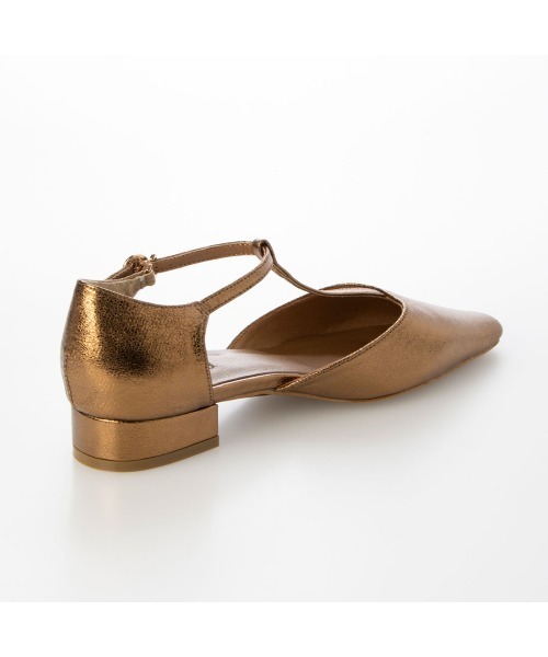 EVOL(イーボル)の「【EVOL】Tストラップスクエアパンプス IX5487(パンプス・レディース・ブラック/シルバー/ゴールド・25.0cm/22.5cm/23.5cm/24.5cm/23.0cm/24.0cm)」の11枚目の写真