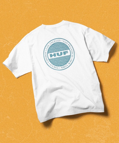 売切れ前に 大人気 HUF MANHOLE TEE バックプリントのデザイン◎ MANHOLE TEE- HUF Worldwide JP