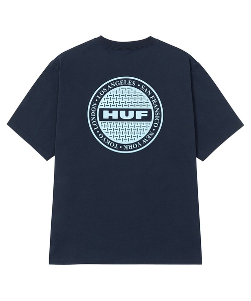 HUF(ハフ)の「MANHOLE TEE / HUF ハフ 半袖 プリントTシャツ(Tシャツ/カットソー・メンズ・ネイビー/ブラック/ホワイト・XX-LARGE/X-LARGE/LARGE/MEDIUM/SMALL)」の16枚目の写真