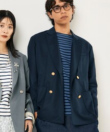 【GLOSTER/グロスター】NAVY BLAZER ネイビーブレザー 紺ブレ 金ボタン ダブル