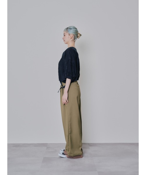 TEVALT（ヴァレット）の「ヘムシアーパンツ（チノパンツ・レディース・チャコール/カーキ/ブラック・38）」の19枚目の写真